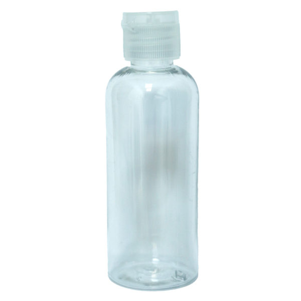 Plastikowa butelka przezroczysta o pojemności 100 ml