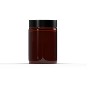 Słoik szklany 100 ml brązowy